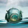 Out from the Deep diver helmet print by Jack Stoltz