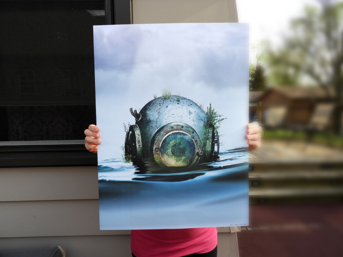 Out from the Deep is an extra thick 100lb print