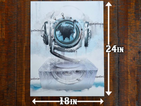 All of our diver helmet prints are 18x24